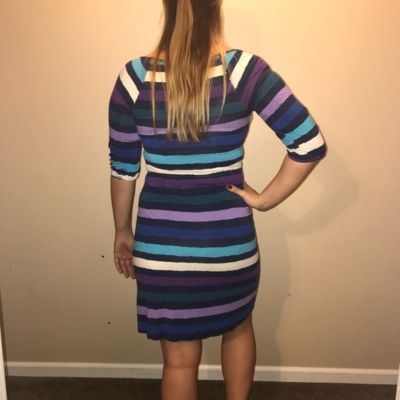 Striped midi dress - Picture 3 of 4